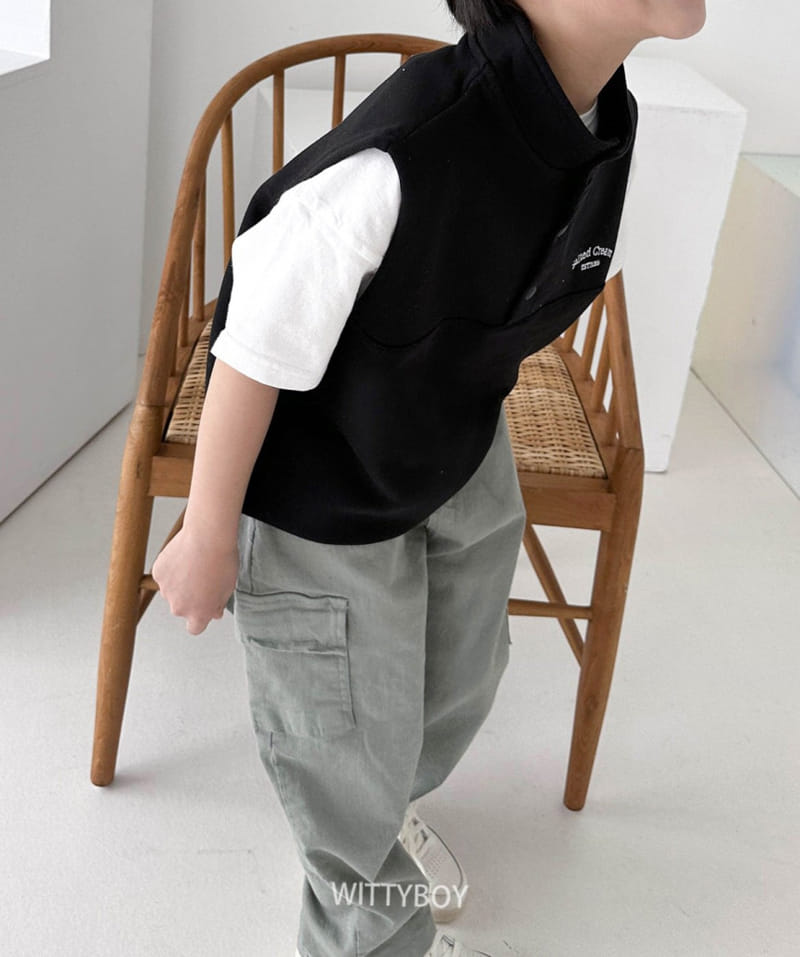 Witty Boy - Korean Children Fashion - #childrensboutique - Sole Vest Anorak - 4