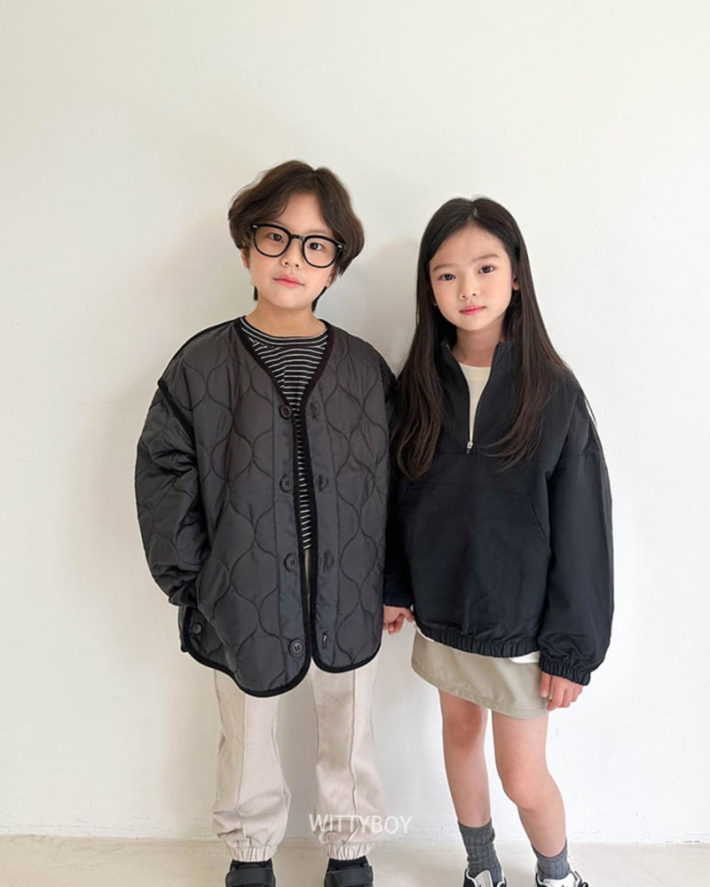 Witty Boy - Korean Children Fashion - #designkidswear - Holic Quilting Jumper - 11