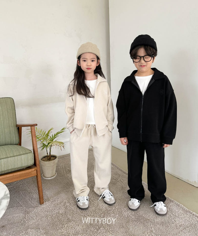 Witty Boy - Korean Children Fashion - #designkidswear - Mode Zip Up - 4