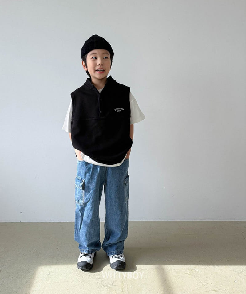 Witty Boy - Korean Children Fashion - #fashionkids - Sole Vest Anorak - 6