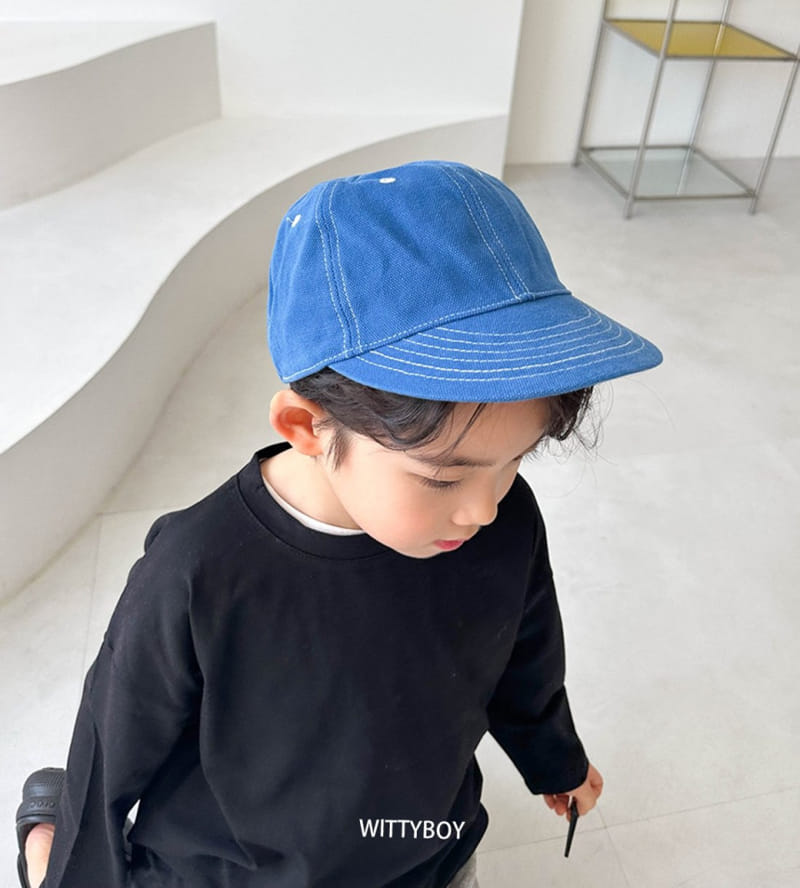 Witty Boy - Korean Children Fashion - #fashionkids - Mono Stitch Cap - 7
