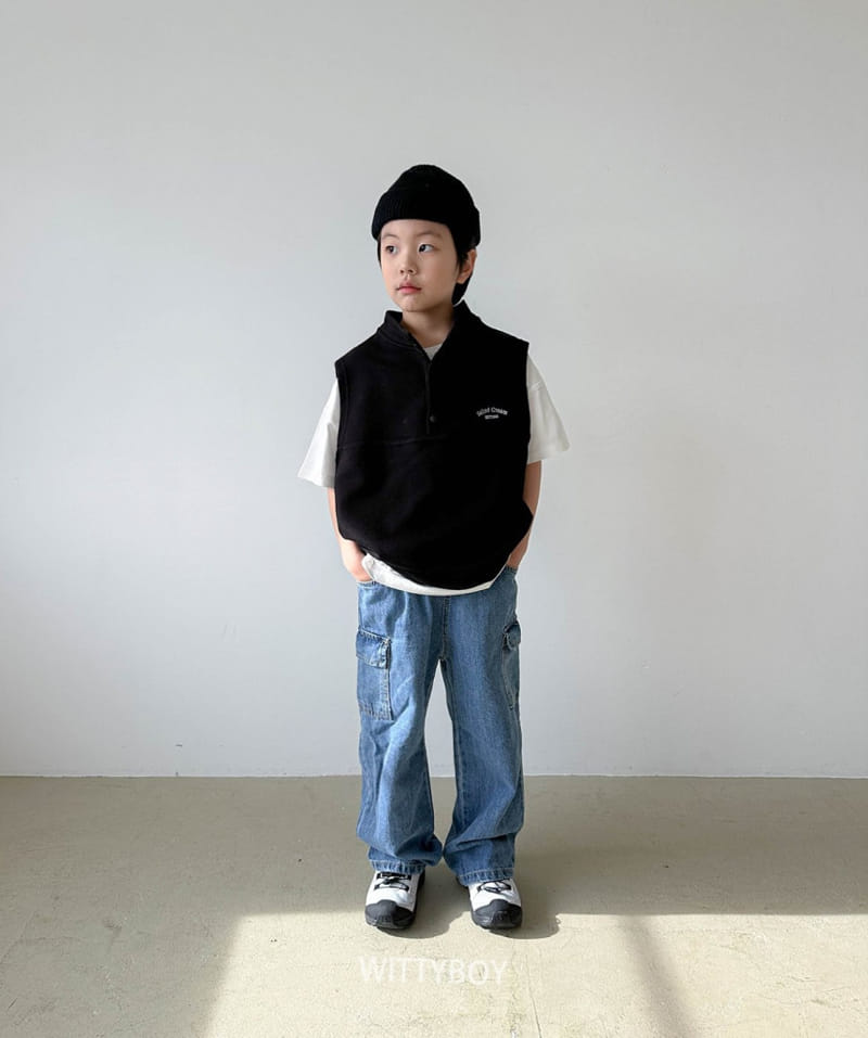 Witty Boy - Korean Children Fashion - #kidsshorts - Sole Vest Anorak - 7