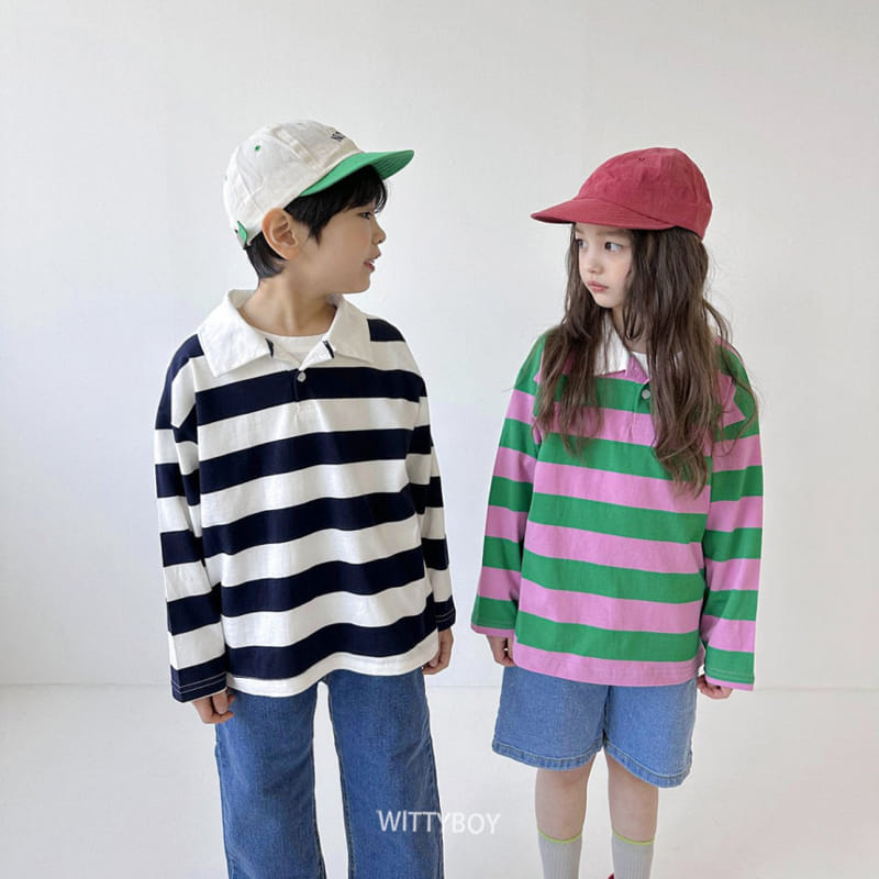 Witty Boy - Korean Children Fashion - #fashionkids - Awesome Collar Tee - 4