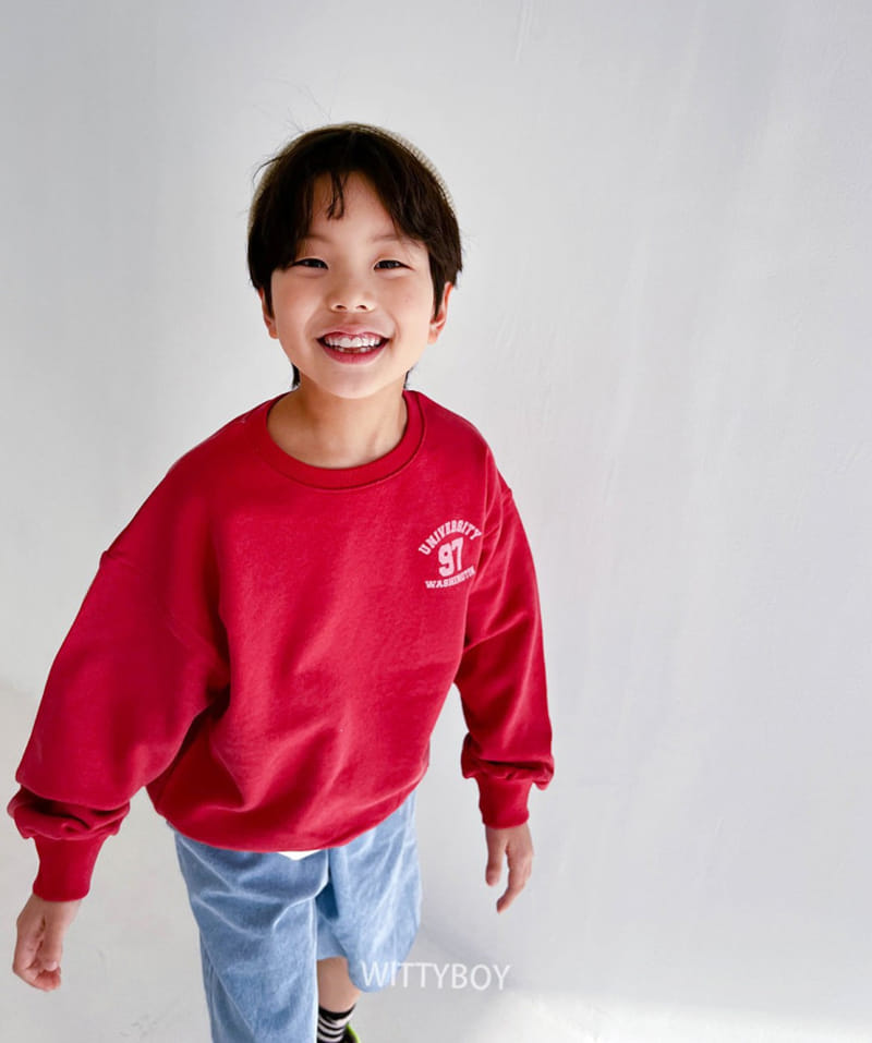 Witty Boy - Korean Children Fashion - #kidsshorts - Washington Sweatshirt - 9
