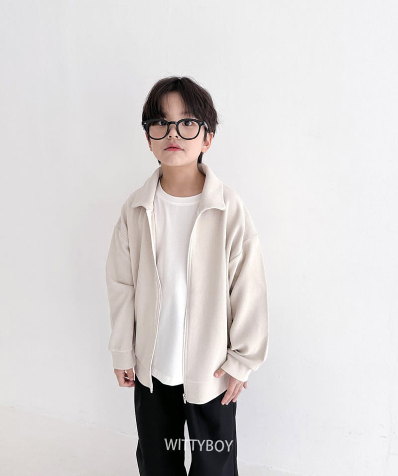 Witty Boy - Korean Children Fashion - #kidsshorts - Mode Zip Up - 6