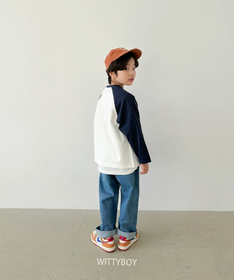Witty Boy - Korean Children Fashion - #kidsshorts - Mystic Raglan Tee - 3
