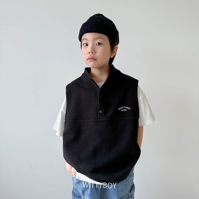 Witty Boy - Korean Children Fashion - #kidsstore - Sole Vest Anorak - 8