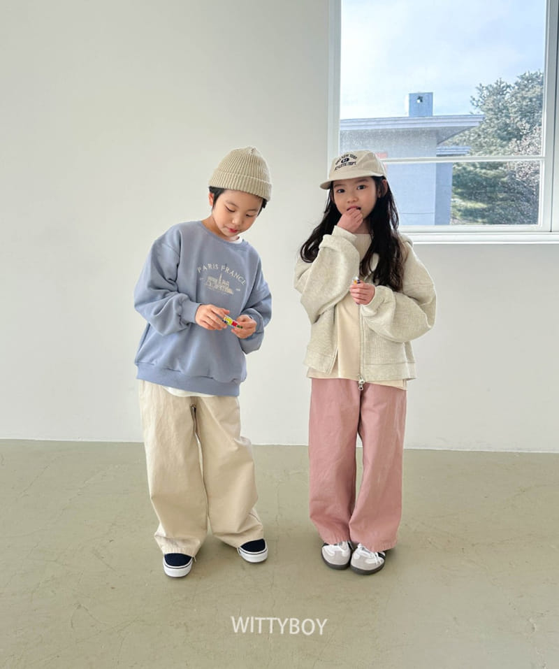 Witty Boy - Korean Children Fashion - #kidsstore - Waffle Two Way Zip Up - 11