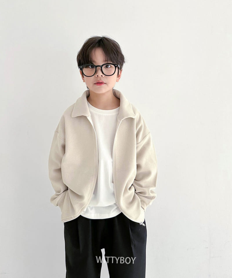 Witty Boy - Korean Children Fashion - #kidsstore - Mode Zip Up - 7