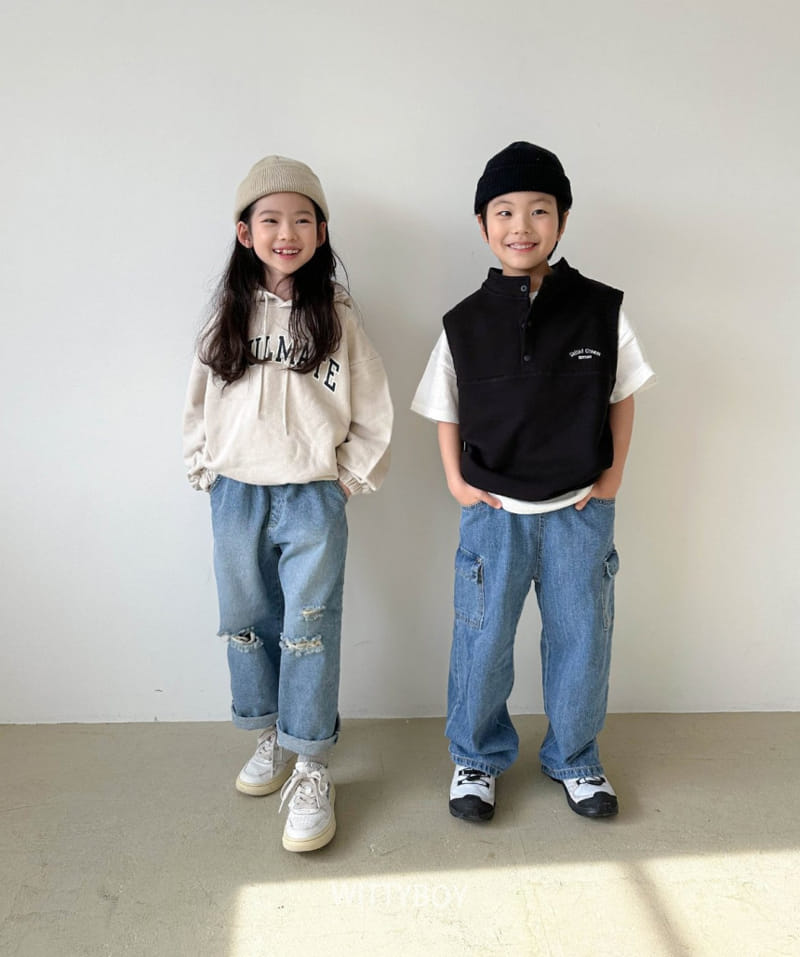 Witty Boy - Korean Children Fashion - #kidzfashiontrend - Sole Vest Anorak - 9