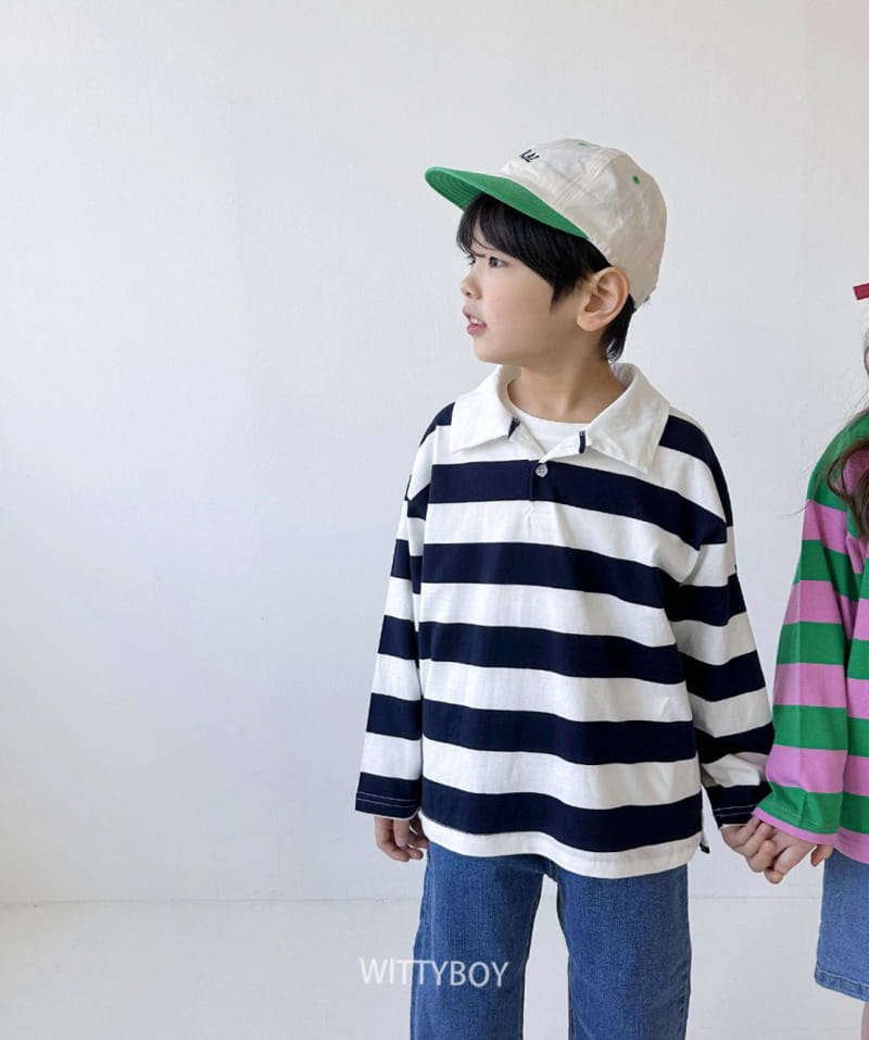 Witty Boy - Korean Children Fashion - #kidzfashiontrend - Awesome Collar Tee - 6