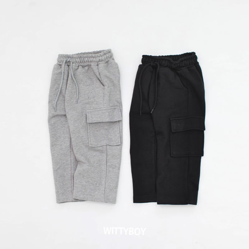 Witty Boy - Korean Children Fashion - #kidzfashiontrend - Fuzzy Cargo Pants
