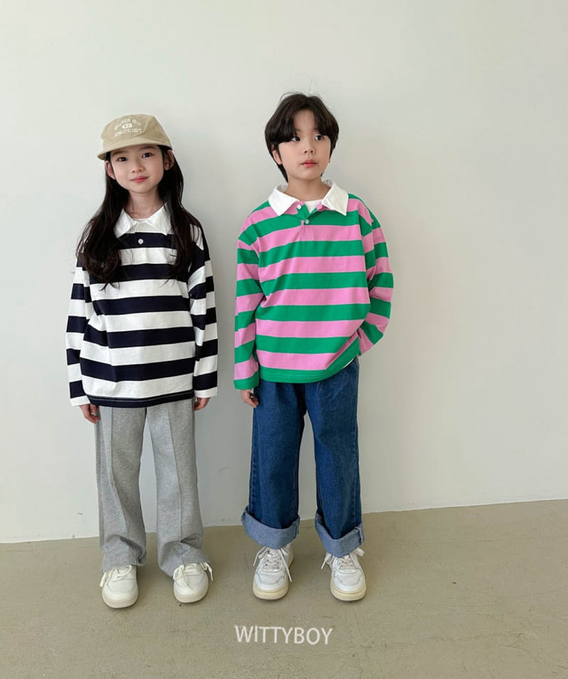 Witty Boy - Korean Children Fashion - #littlefashionista - Awesome Collar Tee - 8