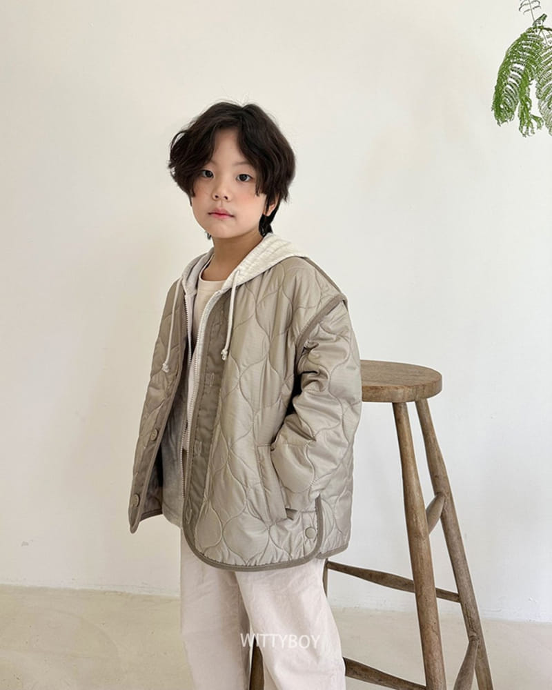 Witty Boy - Korean Children Fashion - #magicofchildhood - Holic Quilting Jumper - 5