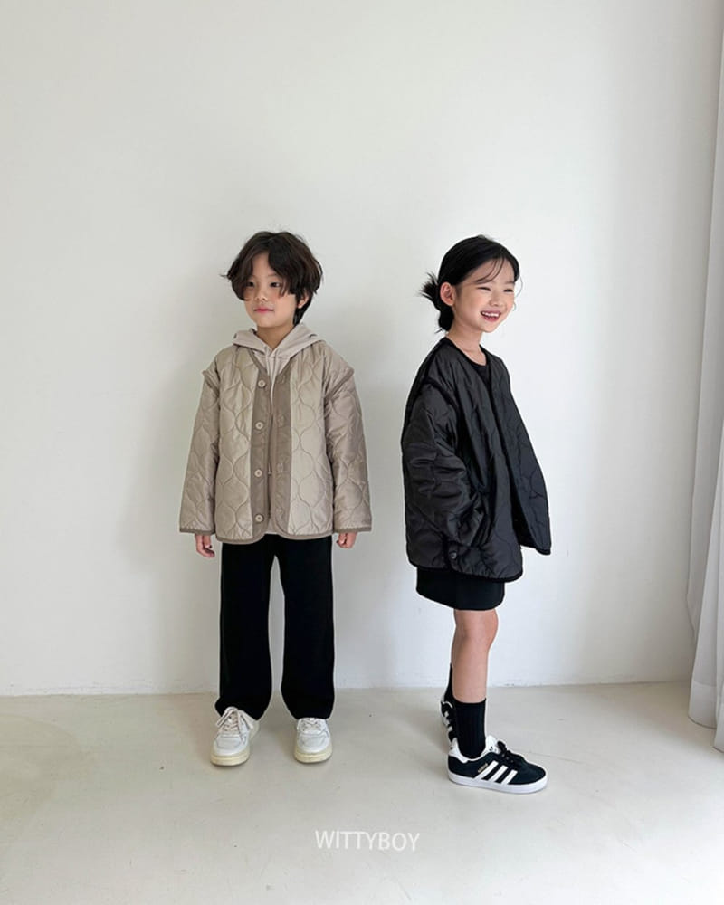 Witty Boy - Korean Children Fashion - #minifashionista - Holic Quilting Jumper - 6