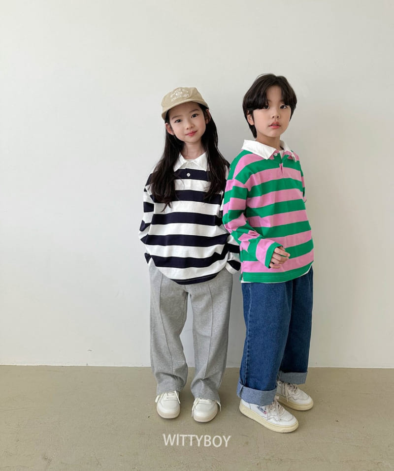 Witty Boy - Korean Children Fashion - #prettylittlegirls - Awesome Collar Tee - 11