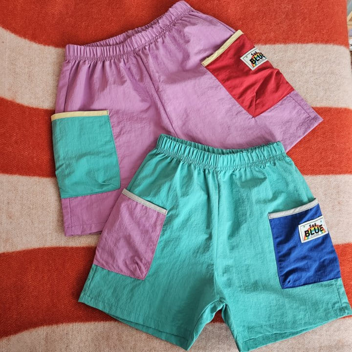1St Blue - Korean Children Fashion - #Kfashion4kids - Cargo Color Shorts  - 8