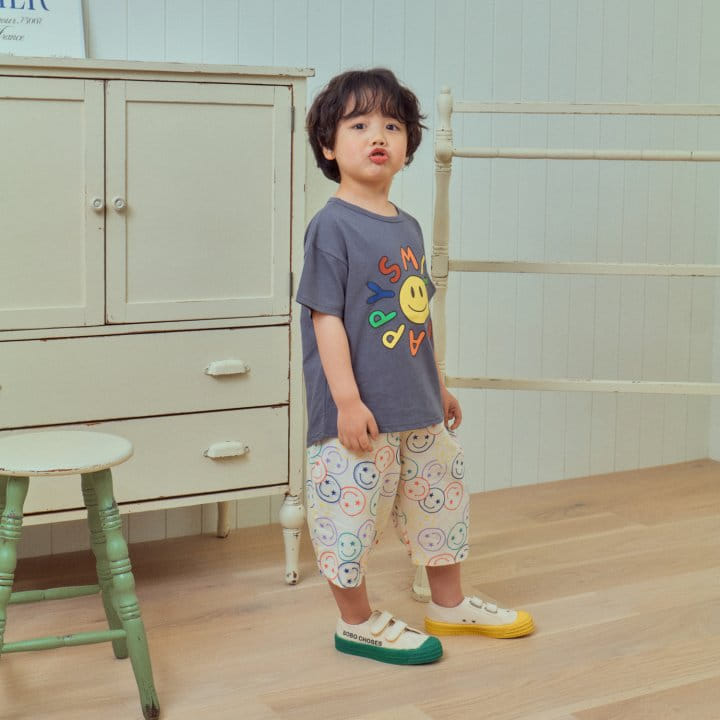 1St Blue - Korean Children Fashion - #Kfashion4kids - Star Smile Pants  - 6