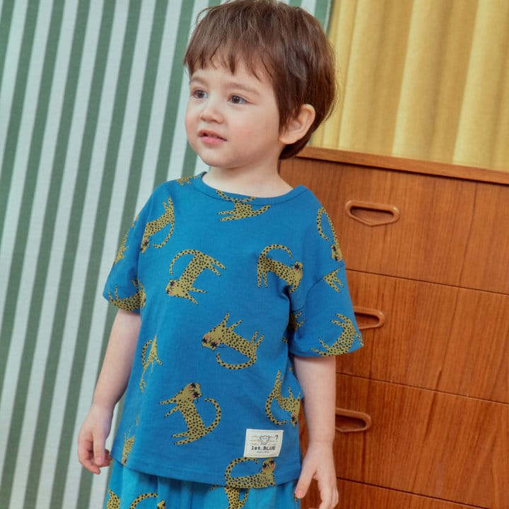 1St Blue - Korean Children Fashion - #Kfashion4kids - Celebrity Leopard Tee - 5