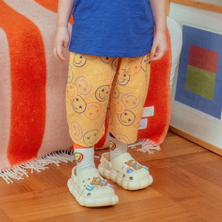 1St Blue - Korean Children Fashion - #discoveringself - Star Smile Pants 