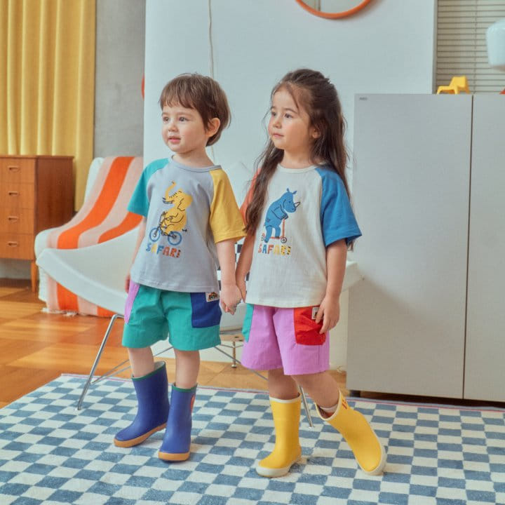1St Blue - Korean Children Fashion - #discoveringself - Cargo Color Shorts  - 4
