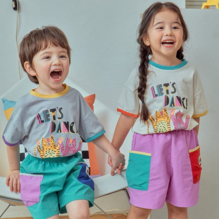 1St Blue - Korean Children Fashion - #discoveringself - Dance Short Sleeve Tee  - 4