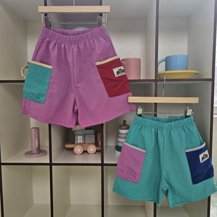 1St Blue - Korean Children Fashion - #kidsshorts - Cargo Color Shorts  - 5