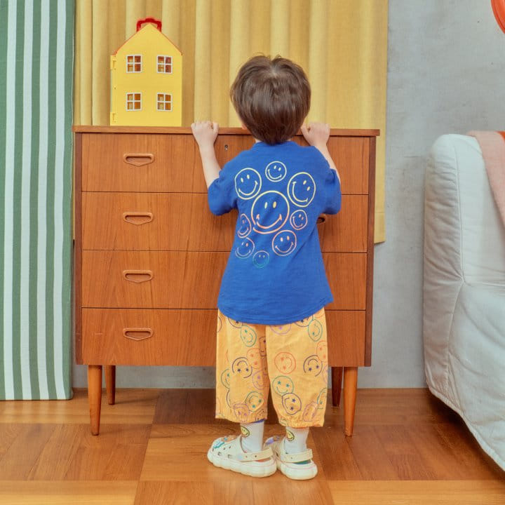 1St Blue - Korean Children Fashion - #kidsshorts - Star Smile Pants  - 3