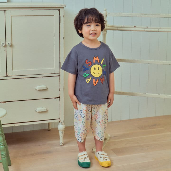 1St Blue - Korean Children Fashion - #kidzfashiontrend - Star Smile Pants  - 5