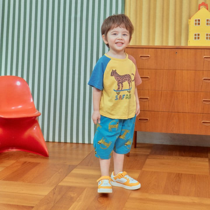 1St Blue - Korean Children Fashion - #kidzfashiontrend - Safari Raglan Tee  - 6