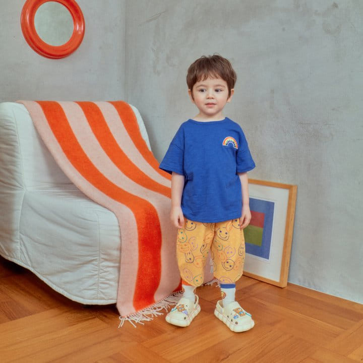 1St Blue - Korean Children Fashion - #littlefashionista - Rainbow Smile Tee 