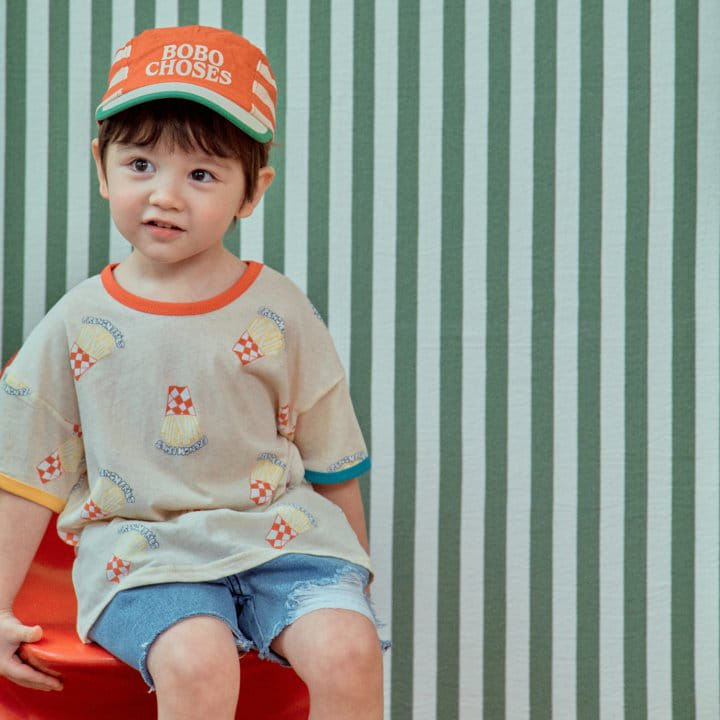 1St Blue - Korean Children Fashion - #littlefashionista - Potato Paint Tee  - 5