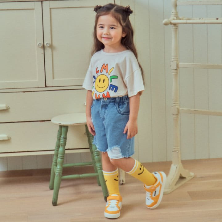 1St Blue - Korean Children Fashion - #magicofchildhood - Happy Smile Tee - 5