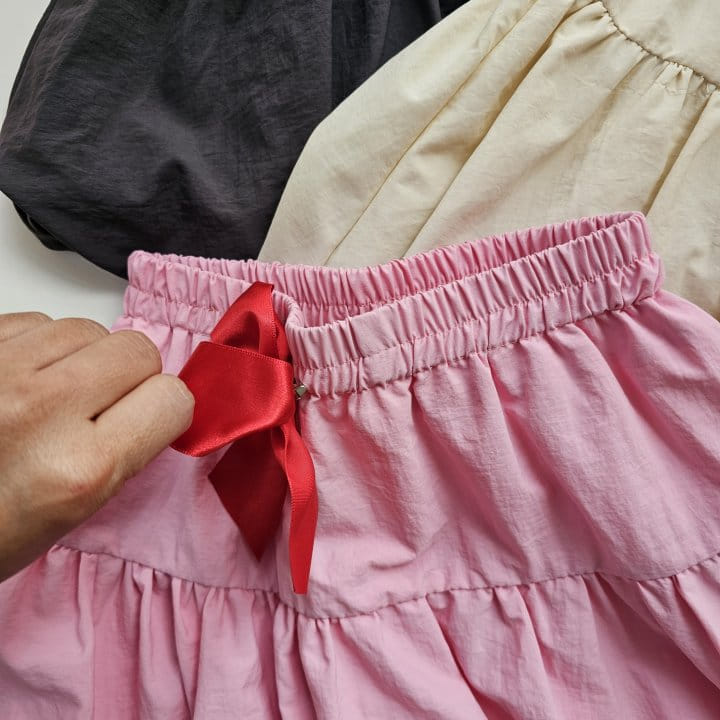 1St Blue - Korean Children Fashion - #minifashionista - balloon Ribbon Skirt - 6