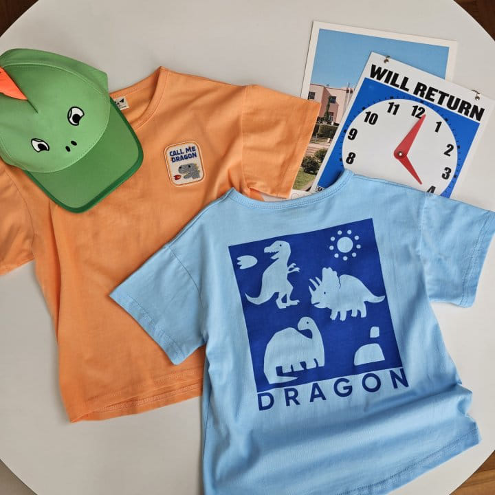 1St Blue - Korean Children Fashion - #stylishchildhood - Dragon Short Sleeve Tee - 8