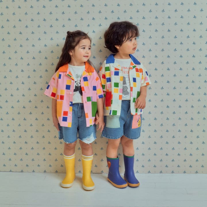 1St Blue - Korean Children Fashion - #stylishchildhood - Square Collar Shirt  - 2