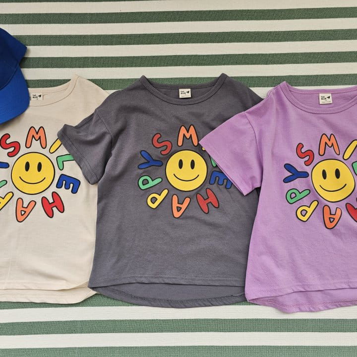 1St Blue - Korean Children Fashion - #stylishchildhood - Happy Smile Tee - 10