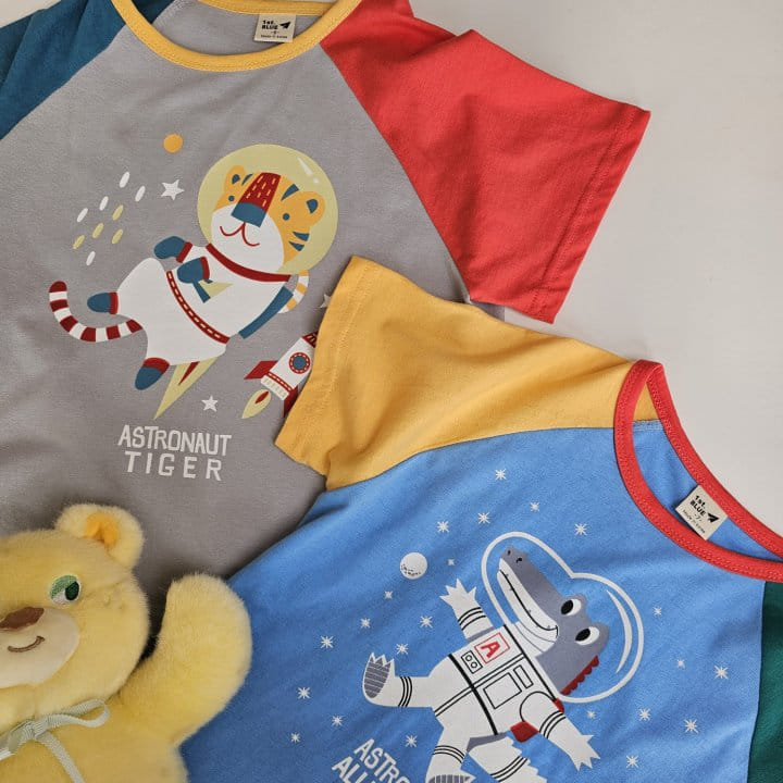 1St Blue - Korean Children Fashion - #stylishchildhood - Space Animal Tee - 9