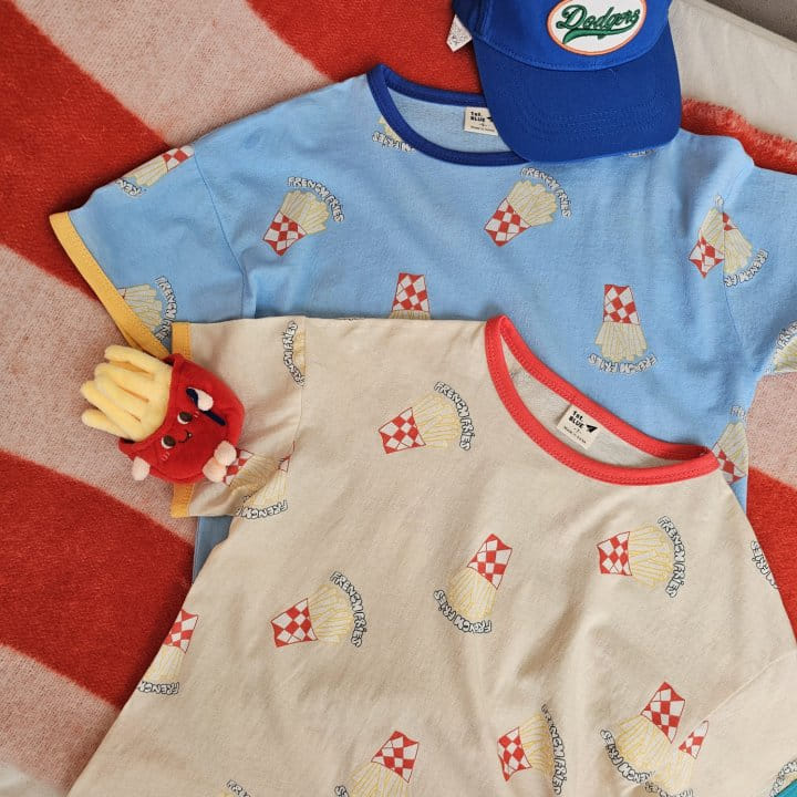 1St Blue - Korean Children Fashion - #todddlerfashion - Potato Paint Tee - 9