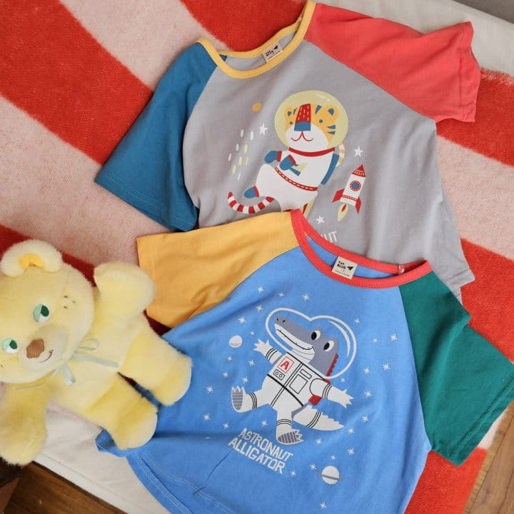 1St Blue - Korean Children Fashion - #toddlerclothing - Space Animal Tee - 8