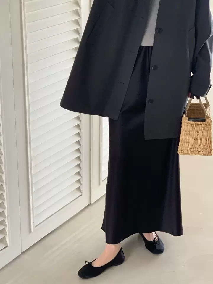 Long Satin Skirt Long Satin Skirt
