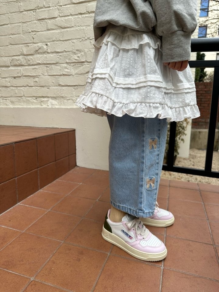 Ribbon Denim Pants Ribbon Denim Pants