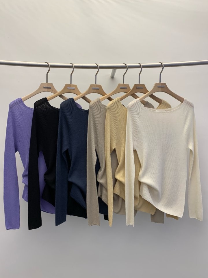 Holga Rib Boat Neck Knit Holga Rib Boat Neck Knit