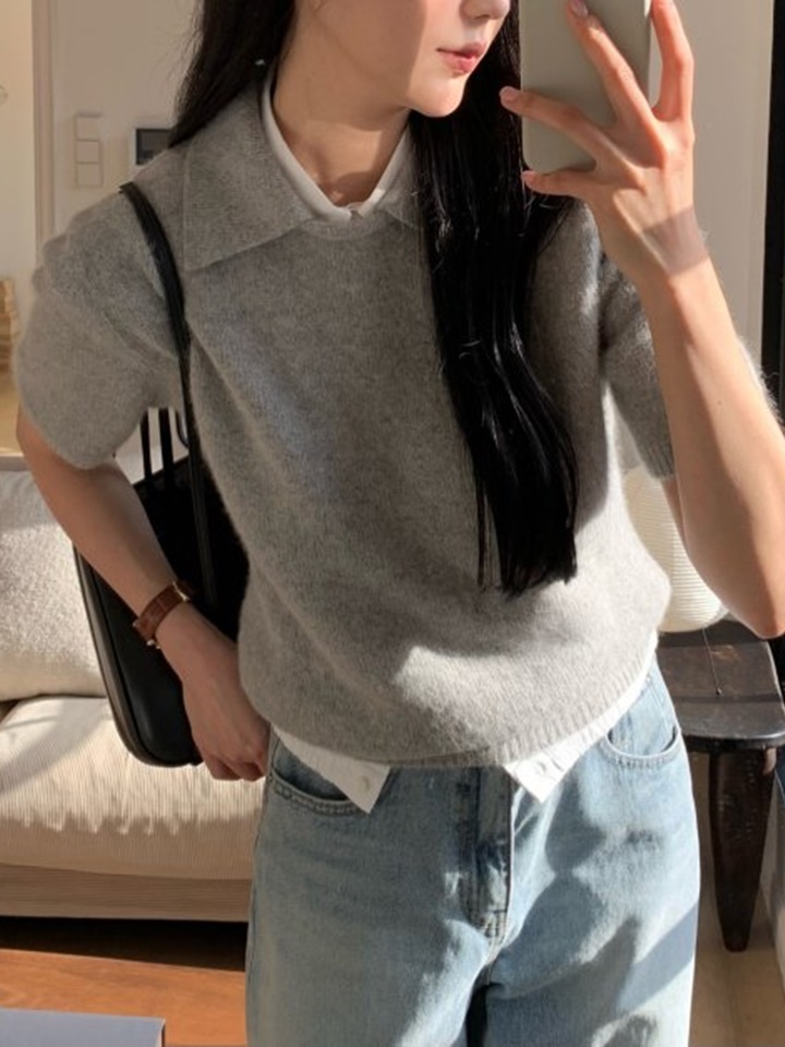 Hygge Collar Raccoon Knit Top Hygge Collar Raccoon Knit Top