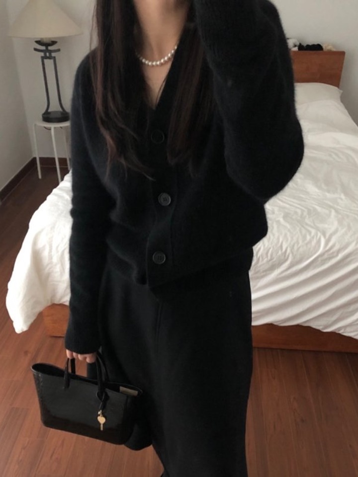 Raccoon V Neck Cardigan Raccoon V Neck Cardigan