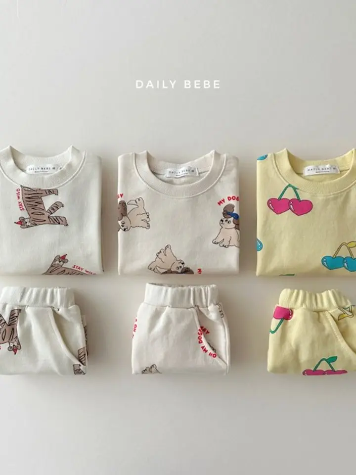 Pattern Shorts Top Bottom Set