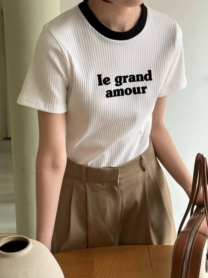 Rib Color Tee