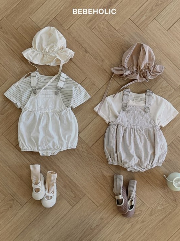 Linen Buckle Dungarees