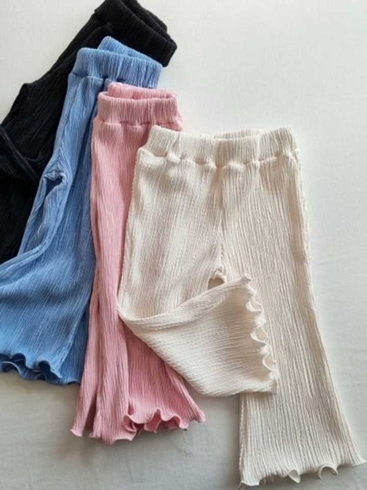 Pleats Boots Cut Pants