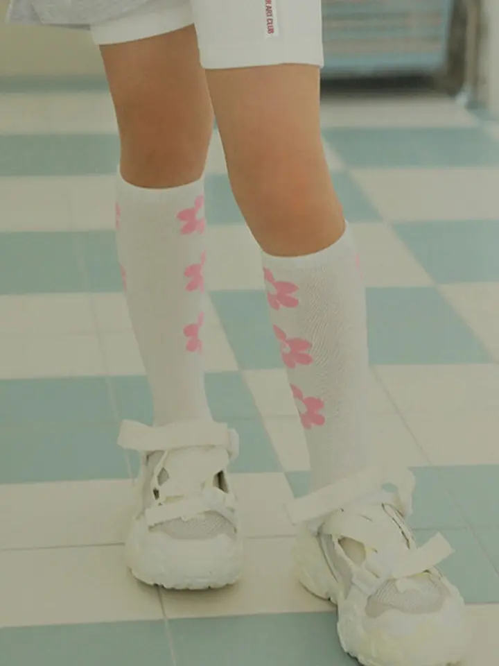 Line Flower Socks Set